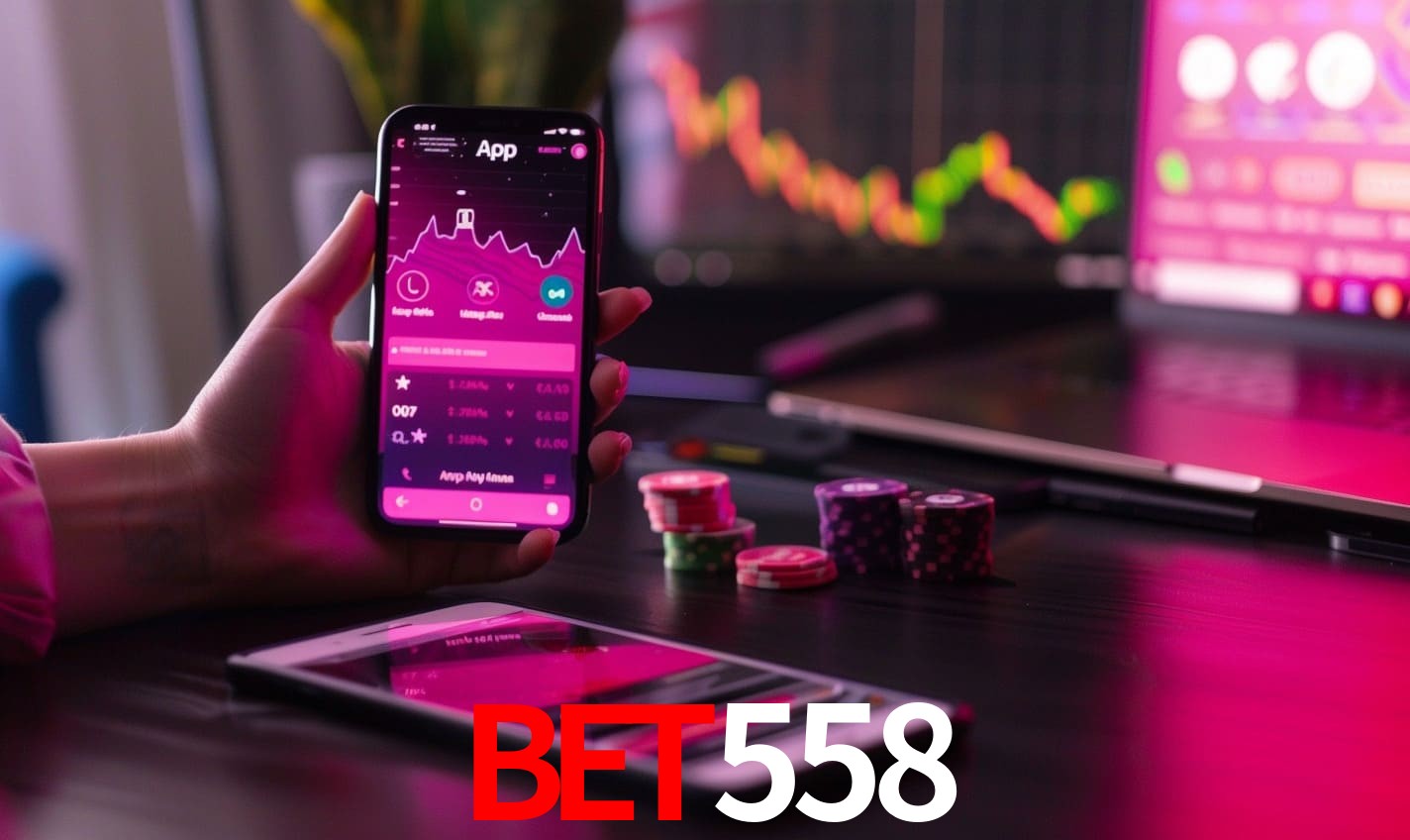 Comparação APP mobile vs versão web da bet558